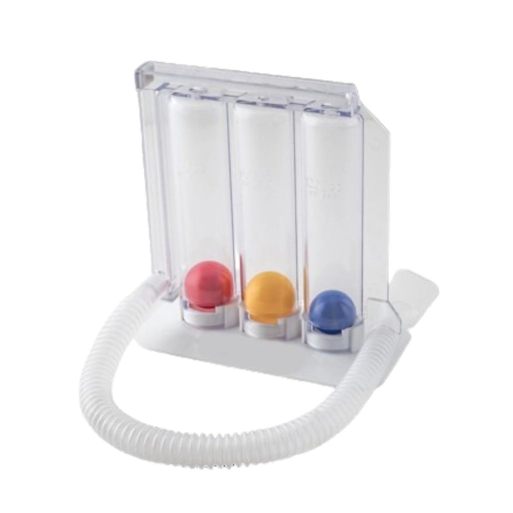 PREMIUM 3 Ball Spirometer, Lung Exerciser, Respiratory Exerciser, Respirometer - 1 UNIT - ASSORTED view 2