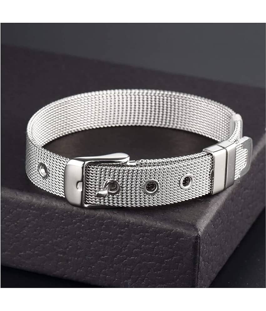 The Jewelbox Stainless Steel Watch Strap Style Bracelet view 2