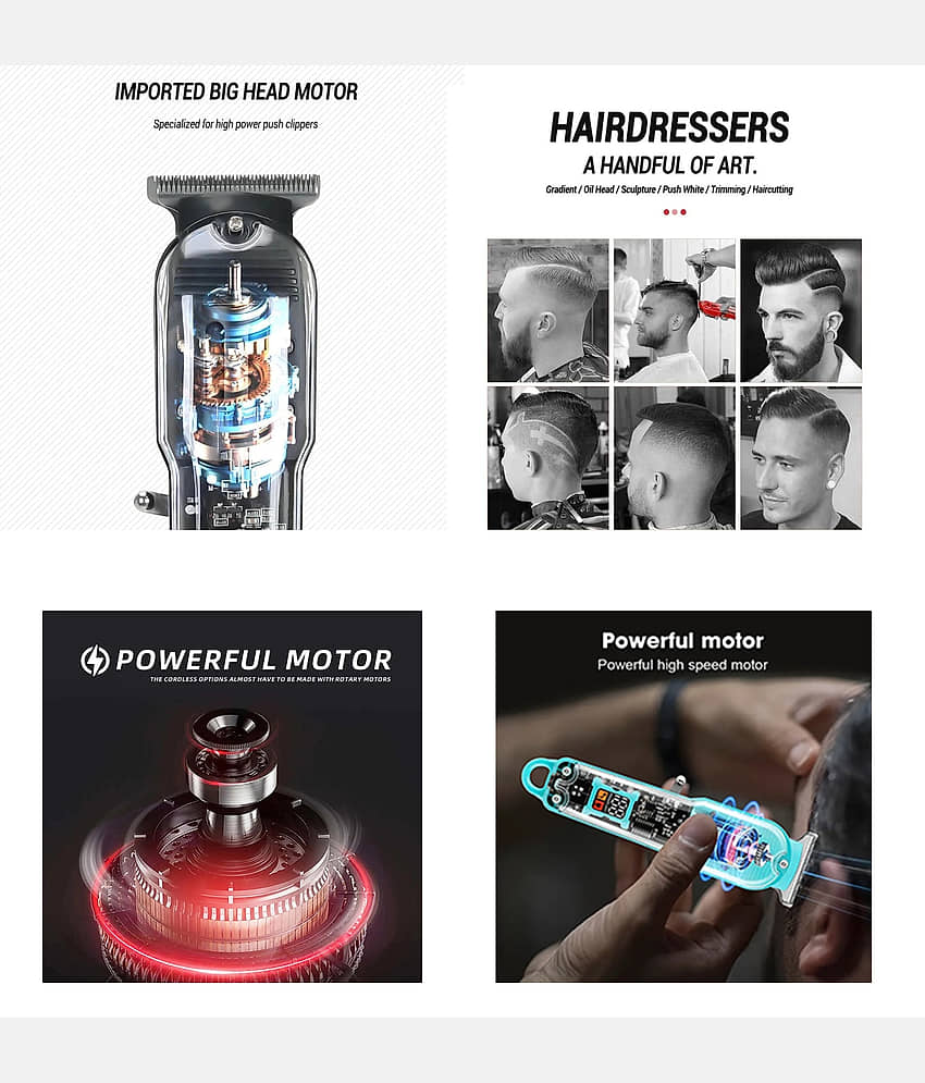Shopper52 Trimmer For Men Multicolor Cordless Beard Trimmer With 180 minutes Runtime view 2