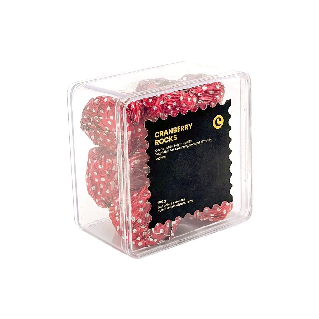 Chocopearl Cranberry Rocks Eggless Chocolate | Made with Cocoa Solids, Roasted Almonds & Tangy Cranberries | Crunchy Nutty Bites | Premium Vegetarian Chocolate | 200g view 2