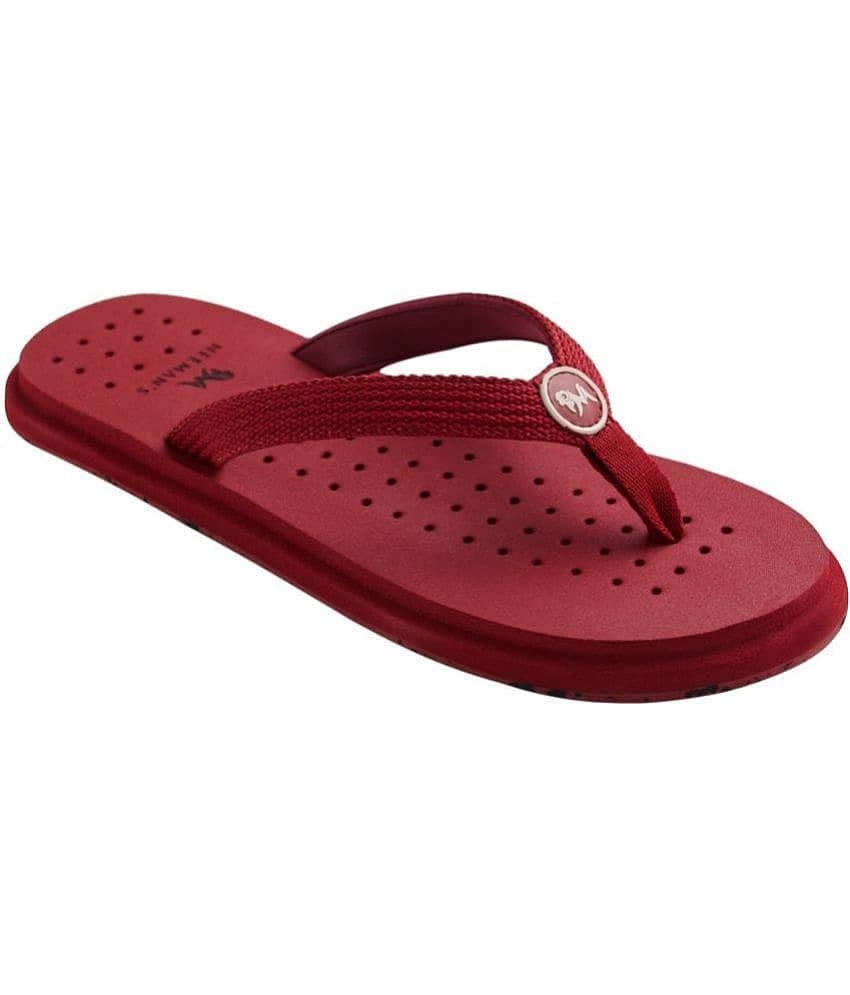 Neemans Maroon Men's Thong Flip Flop view 2