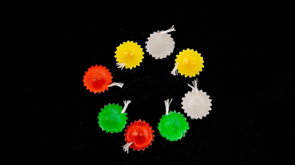 Floating Flower-Shaped Candles 10 Packets view 2