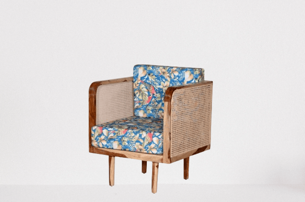 Jamani art craft; single sofa made with sheesham wood view 2