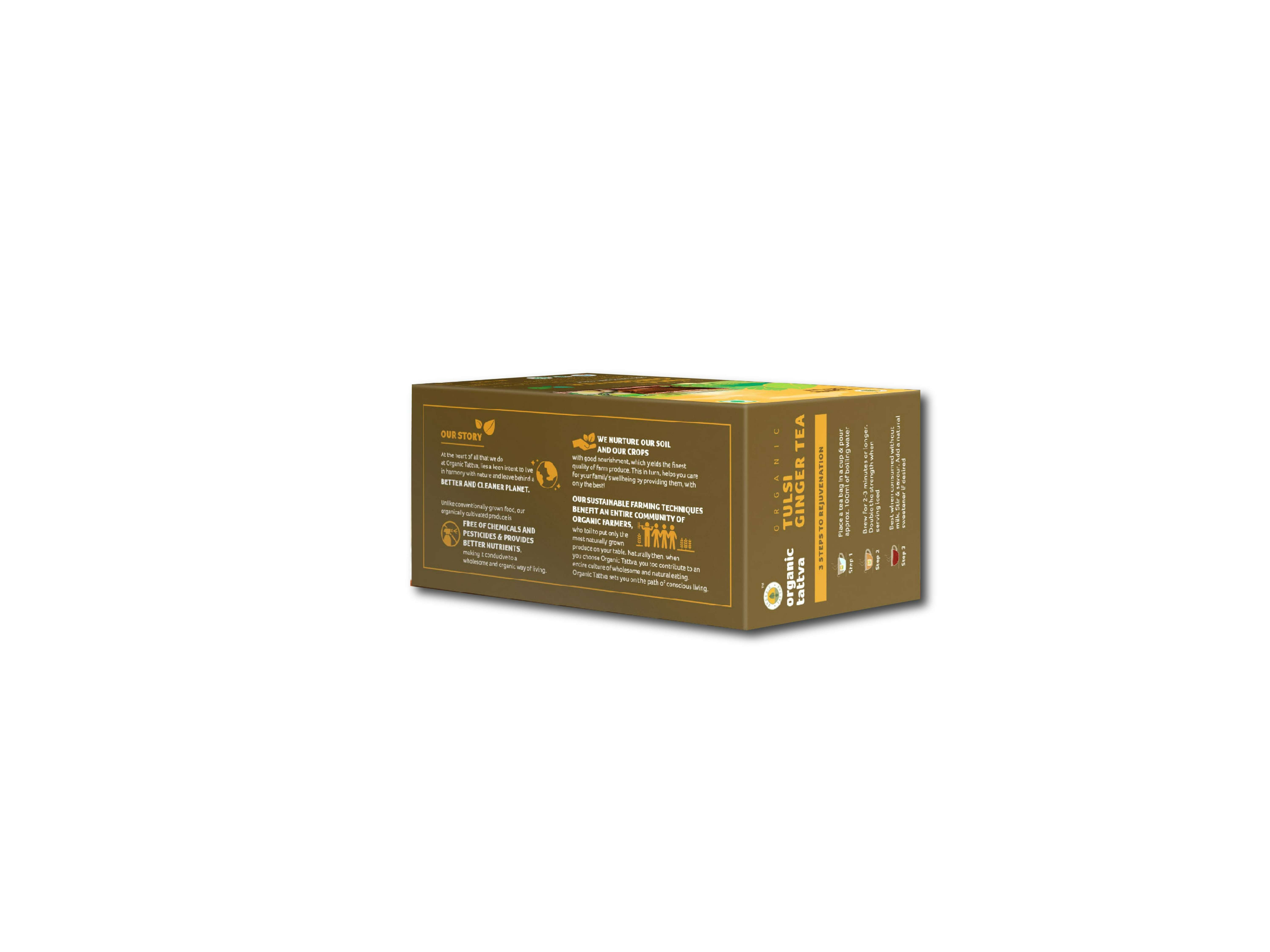Organic Tulsi Ginger Tea (20 teabags) 40g view 2