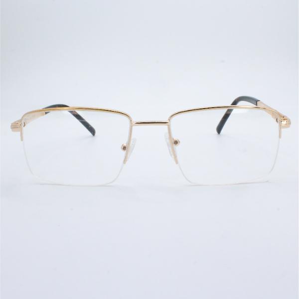 Lensoz Elite X Luxe Half Rim Rectangle - Medium - Golden view 2