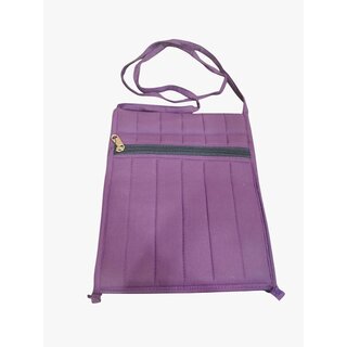 Purple Women Sling Bag handmade cotton shoulder sling bag for womens view 2