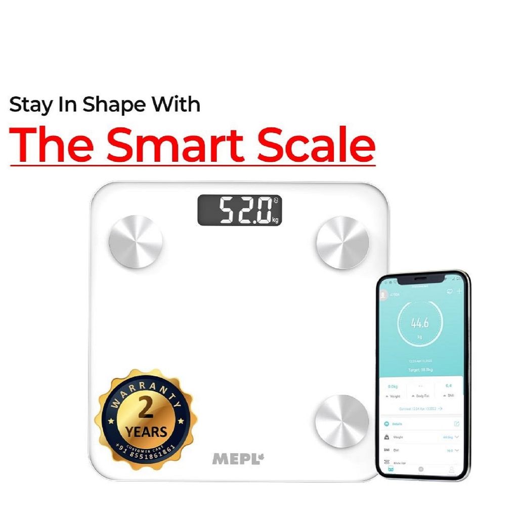 Mepl Lcd Bmi Weighing Machine with Body Fat Analyzer Weight Scale (13 Multi Feature Body Fat Rate, Muscle Rate, Bmr, and More) view 2