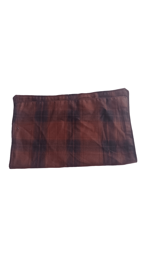 Brown and Black Plaid Handkerchief view 2