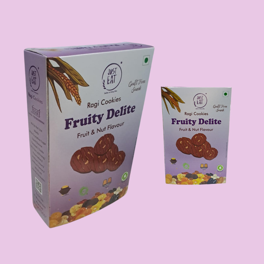 Just Eat Fruity Delite ( Ragi Cookies Fruit & Nut Flavour ), 100 gm