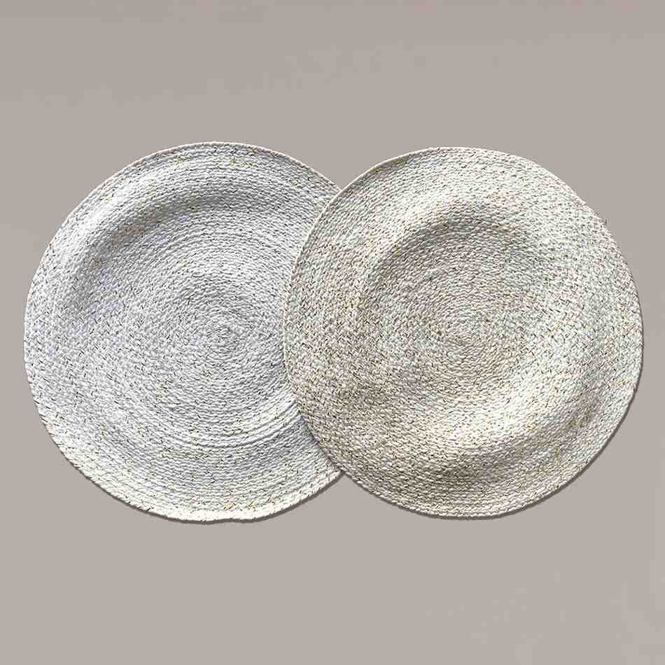 Classic Handmade Placemats White Table Mat- Set of 2 view 2