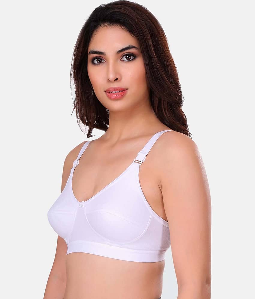 Eve's Beauty Cotton Blend Non Padded Women's Everyday Bra ( Pink ) view 2