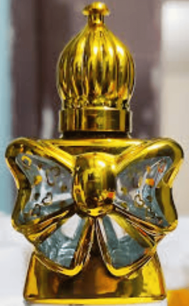 Elegant Golden Glass 10ml Gift Bottle by Mii Art – Vintage-Style Refillable Attar Vial for Special Occasions (Pack of 1) view 2