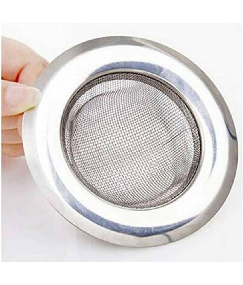 Shree Krishna Stainless Steel Sink Strainer/Jali (Size-3) Silver 4inch Steel Angle Cock view 2