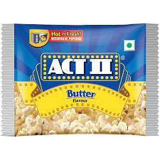 Act II Microwave Popcorn - Butter Flavour, Snacks, 99 G Pouch