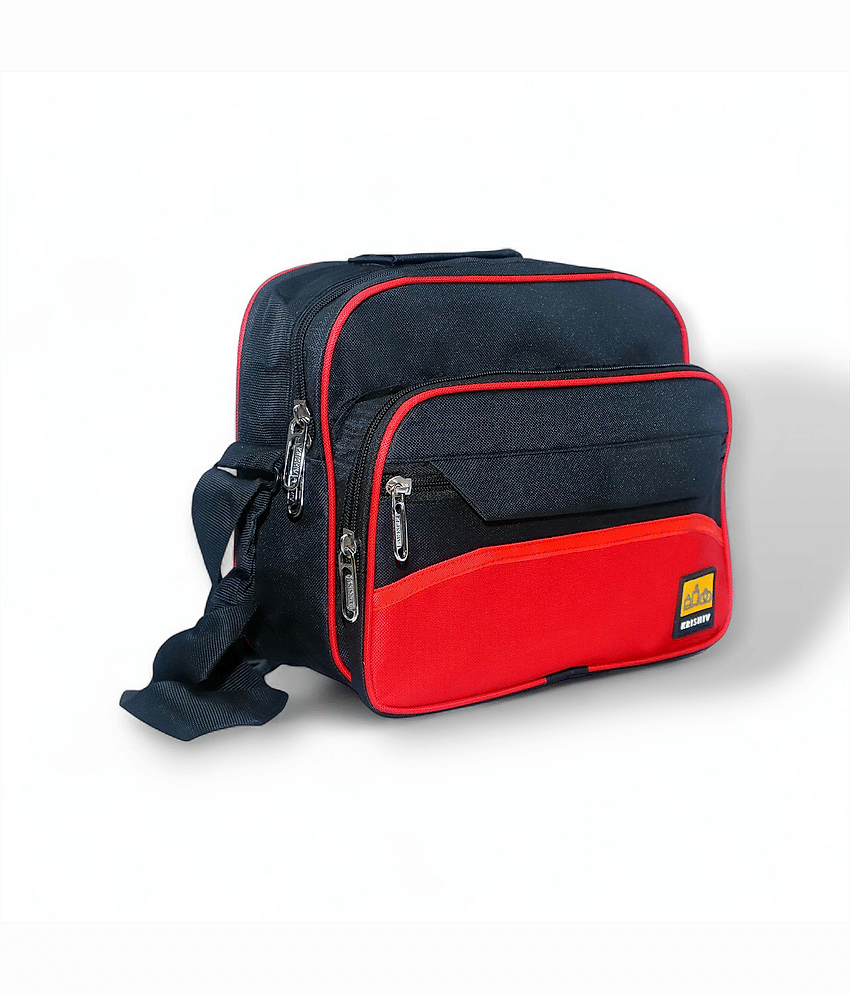 krishiv Cash Pouch Polyester Red Waist Pouch view 2