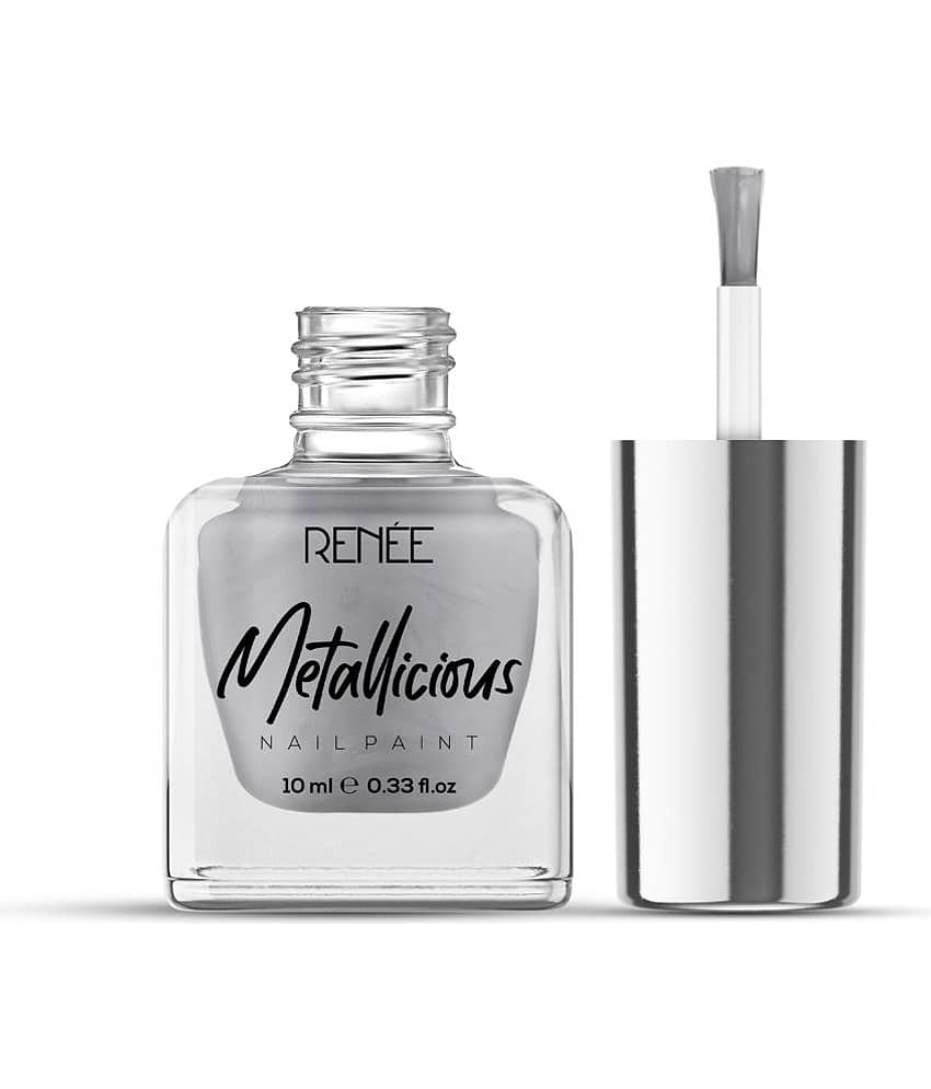 METALLICIOUS NAIL PAINT- PEBBLE GREY 10ML view 2