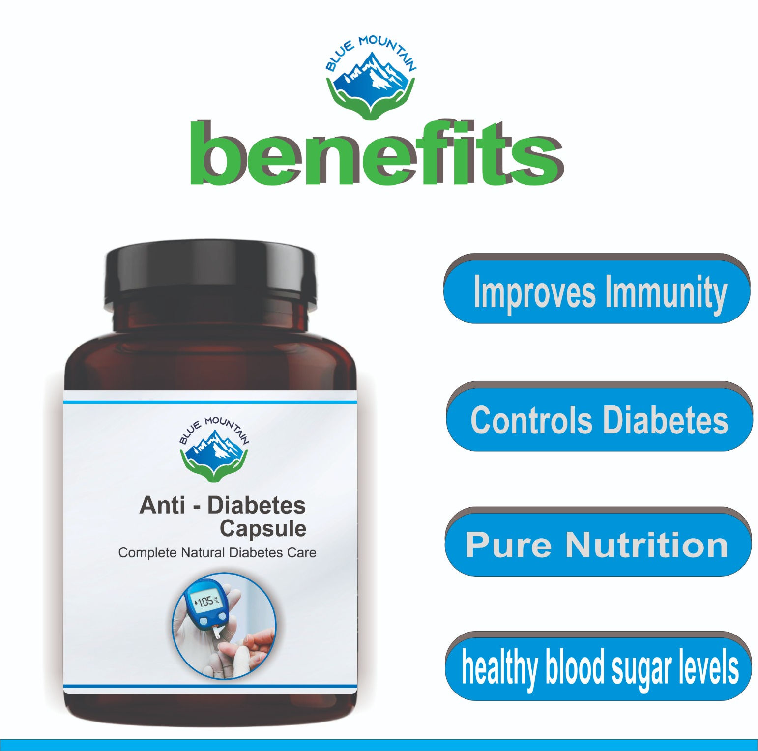 BLUE MOUNTAIN Anti Diabetes Capsule, 60 Capsule view 2