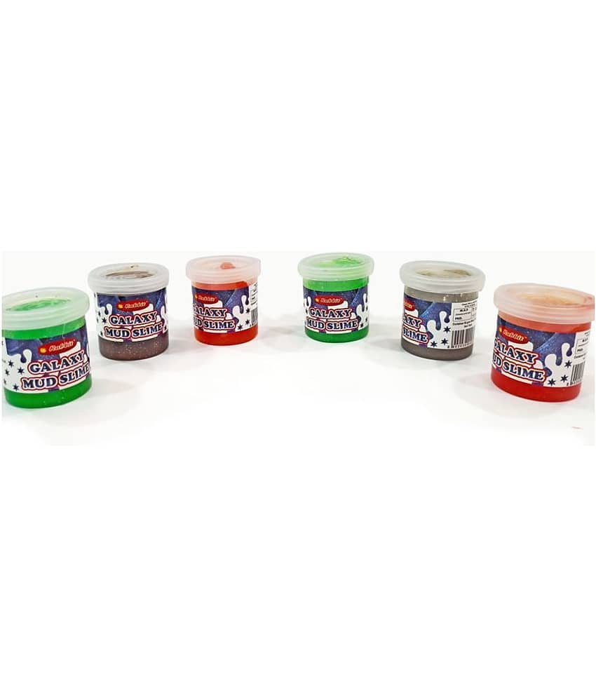 RABBIT'S Galaxy Mud Slime Pack of 6|Play Slime Set|Putty Toy|Jelly Slime| Best Slime for Kids|Play Slime for Kids|Slime kit for Kids Boys Girls|Slime Party Set|Colorful Slime for Kids|Slime for Kids|Slime|Recommended age 3+| view 2