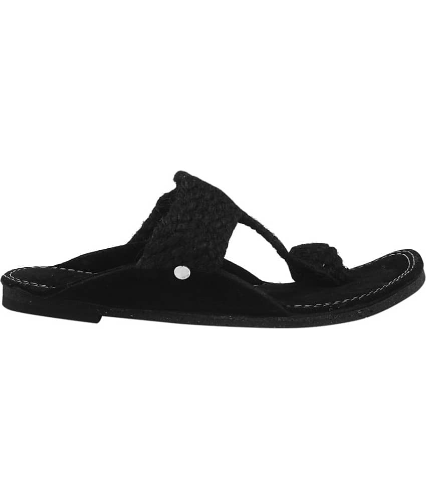 rajeraj Black Men's Kolhapuris view 2