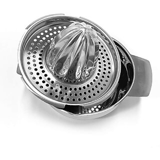 Steel Stainless Steel Orange Hand Juicer Hand Juicer (Silver) view 2