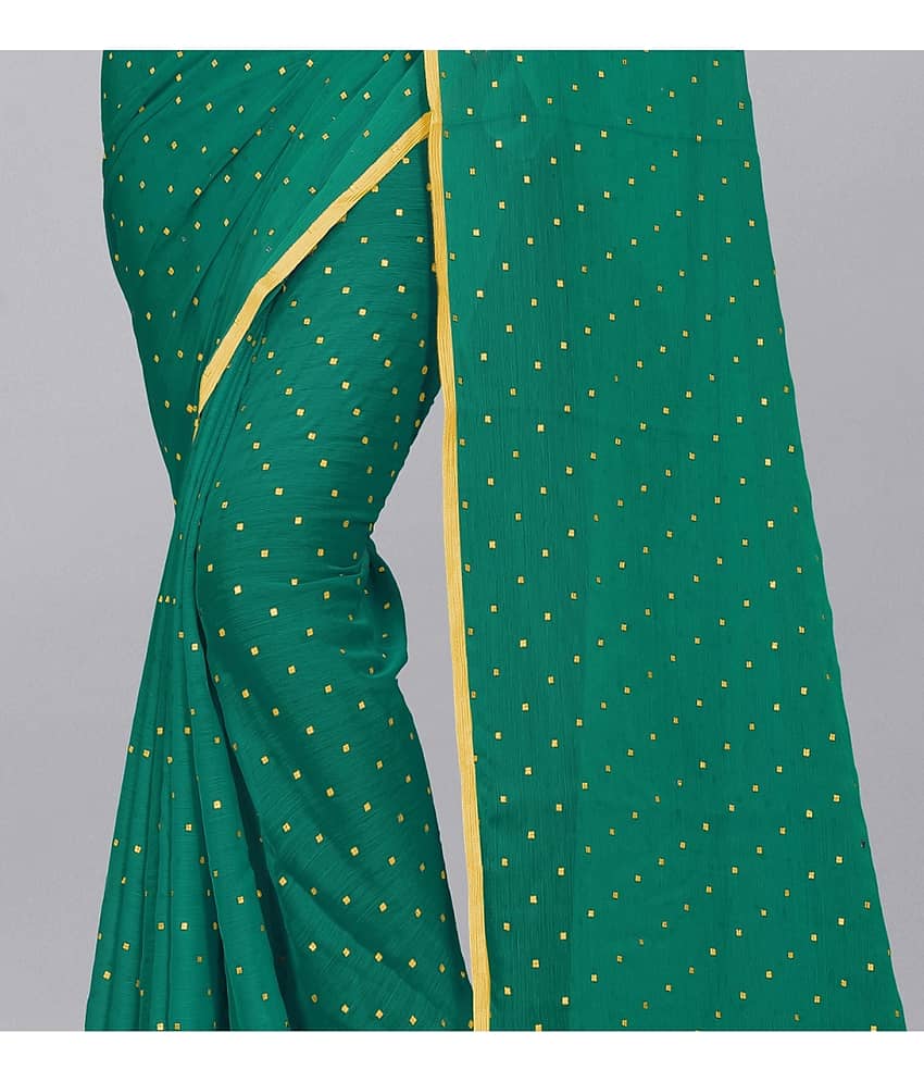 Rhey Chiffon Printed Saree With Unstitched Blouse Piece ( Red ) view 2