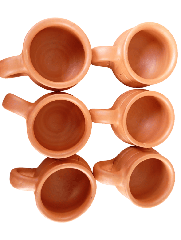 Terracotta Tea Cups Set of 6 view 2