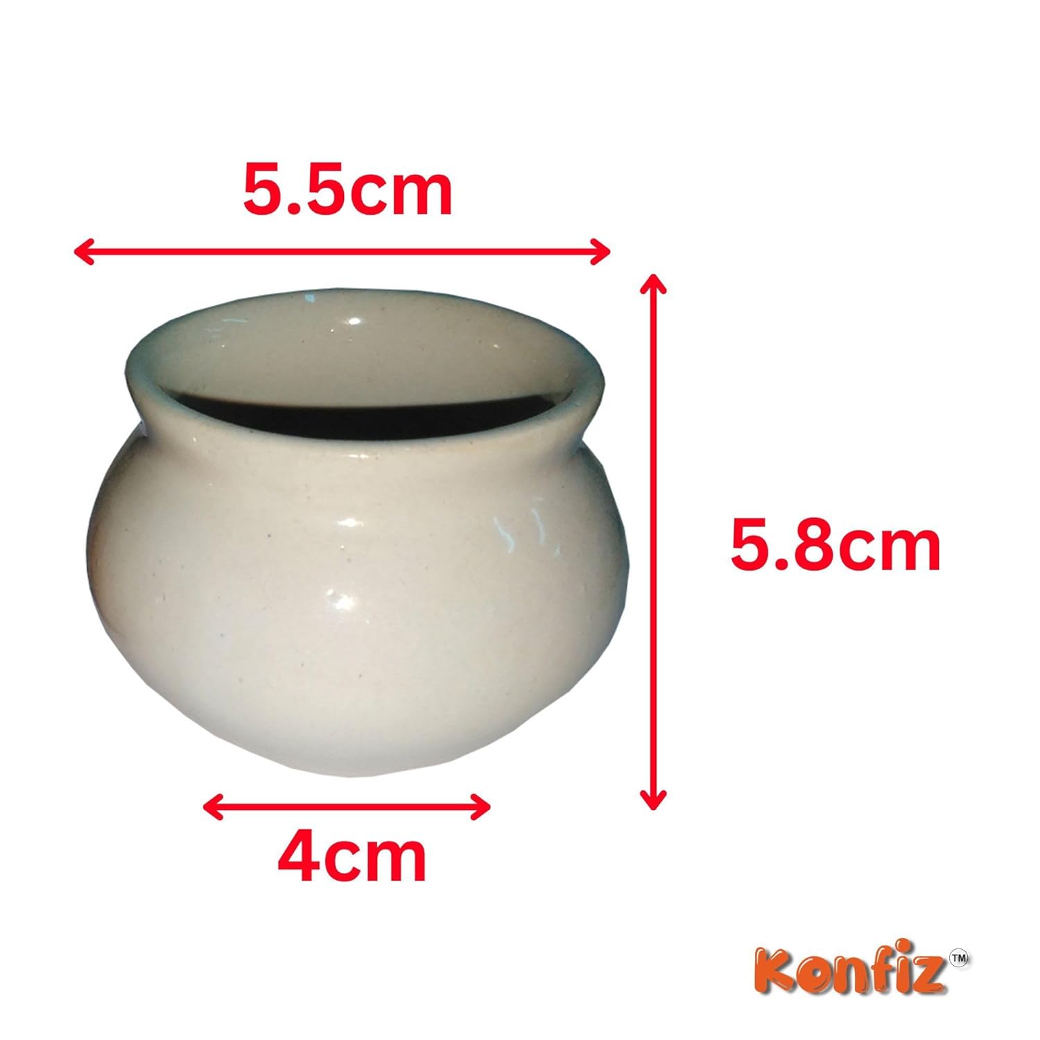 Ceramic Matka/Kulhaar Round, Small Kitchen Storage, 6 Pot Set view 2
