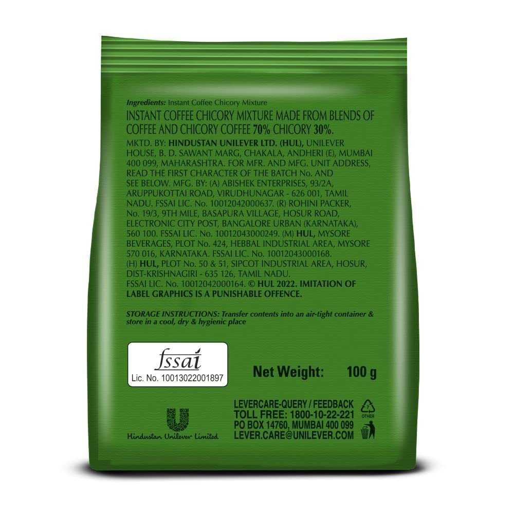 Bru Instant Coffee Pouch 100 Gms view 2
