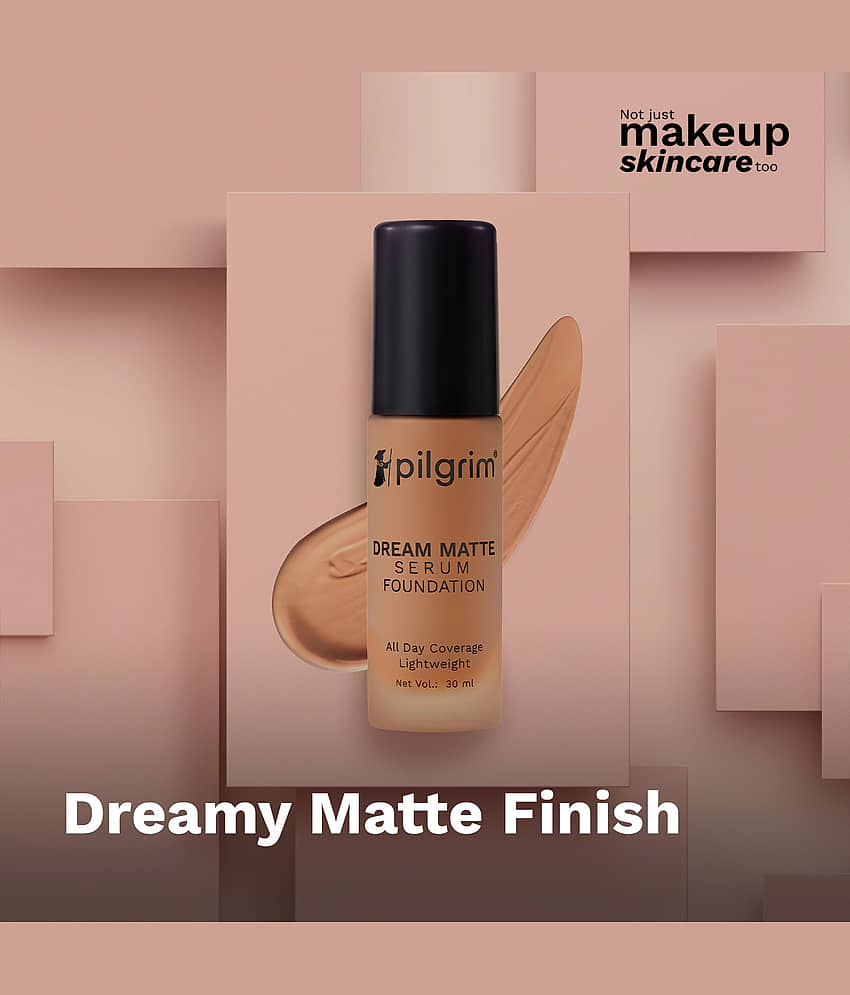 Pilgrim Golden Beige Serum Liquid Foundation Make Up,For All Skin Type,30Ml (pack Of 1) view 2