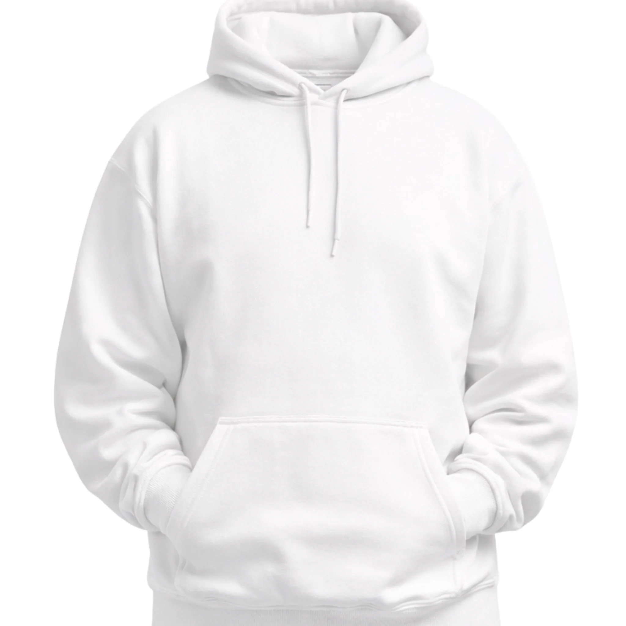 Ami bolchi Mens Ethnic Printed White Hoodie Winter Hooded Sweatshirt with Back Design view 2