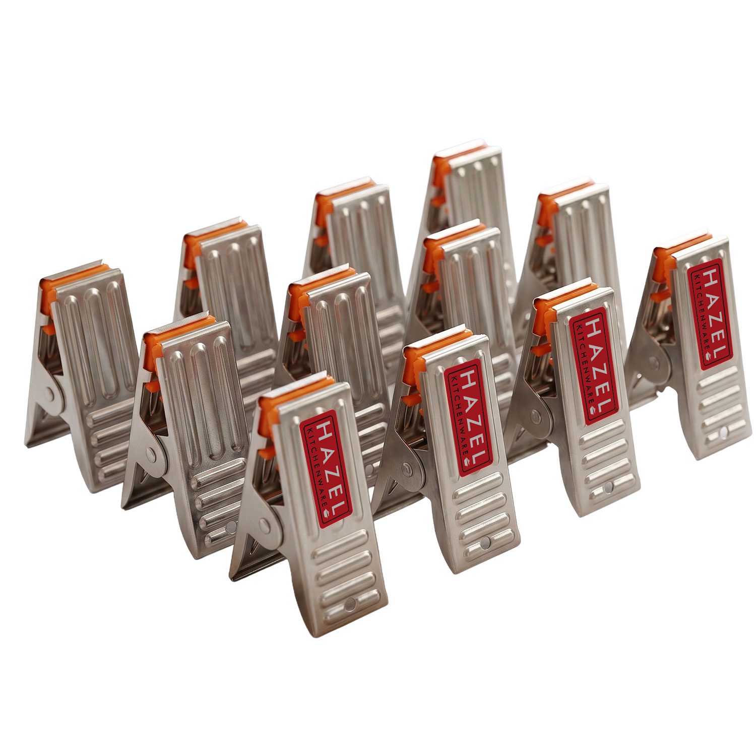 HAZEL Stainless Steel Clips for Clothes Drying , Cloth Clips for Drying Cloth (A Shape Clips, Set of 12) view 2