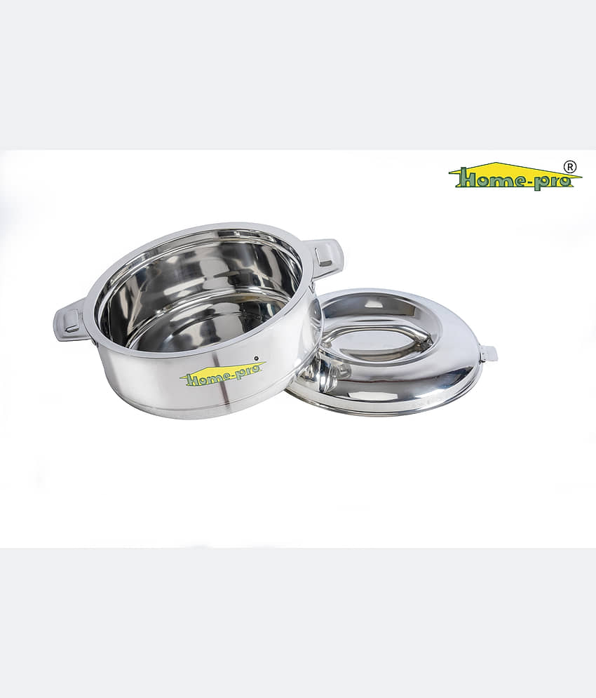 HomePro - High grade Stainless Steel Classy Casserole & Serving bowl 7500ml | Hotpot | Double wall insulated | hot and cold | Keeps food fresh | Food safe view 2