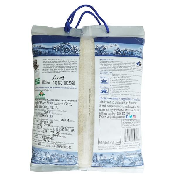 India Gate Super Basmati Rice 5 Kg view 2