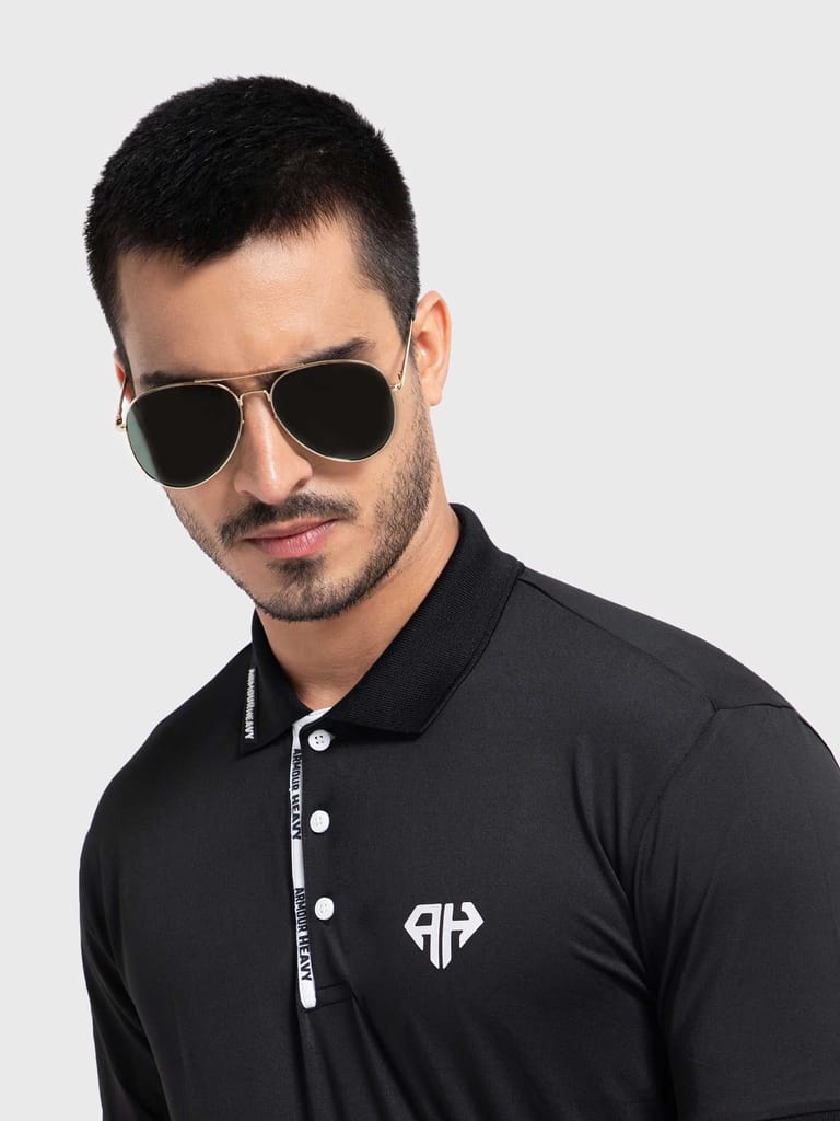 Heavy Black Classic AH Polo view 2