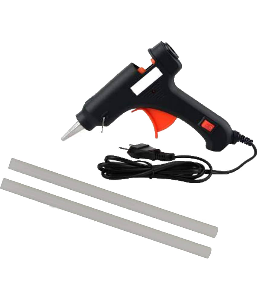 ALDECO: ( 10 in 1 ) 25 Watt Soldering Iron Kit With-Heavy Iron, 5 pcs Bit Set, Wire, Glue Gun, 2 Glue Stick view 2