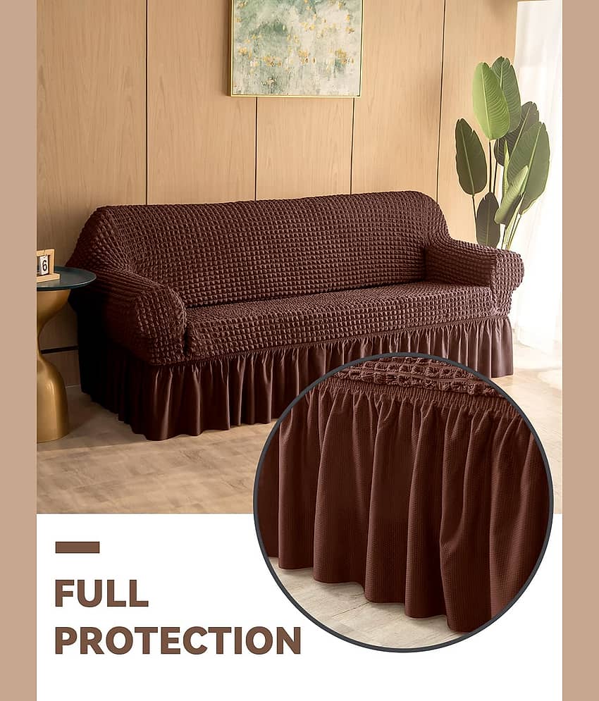 Cortina 2 Seater Polyester Sofa Cover ( Pack of 1 ) view 2