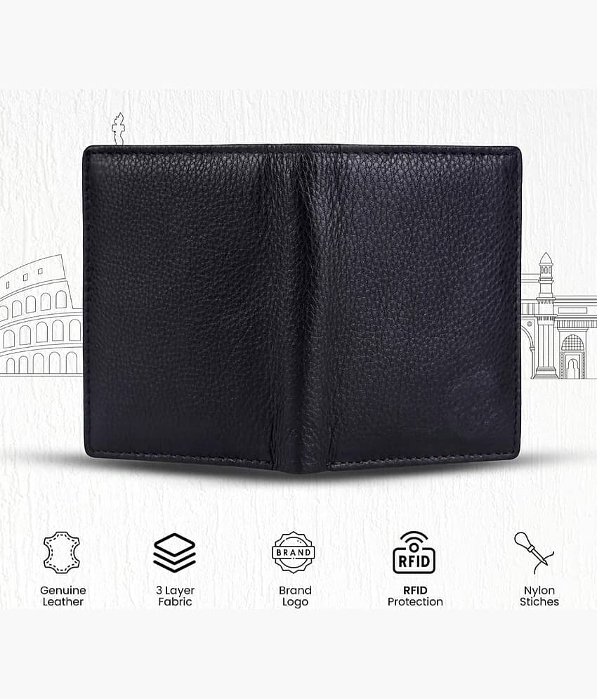 HIDEFLIX Black PU Men's Regular Wallet ( Pack of 1 ) view 2