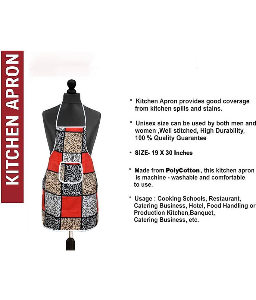Aazeem Set of 2 Multi Printed Cotton Apron view 2