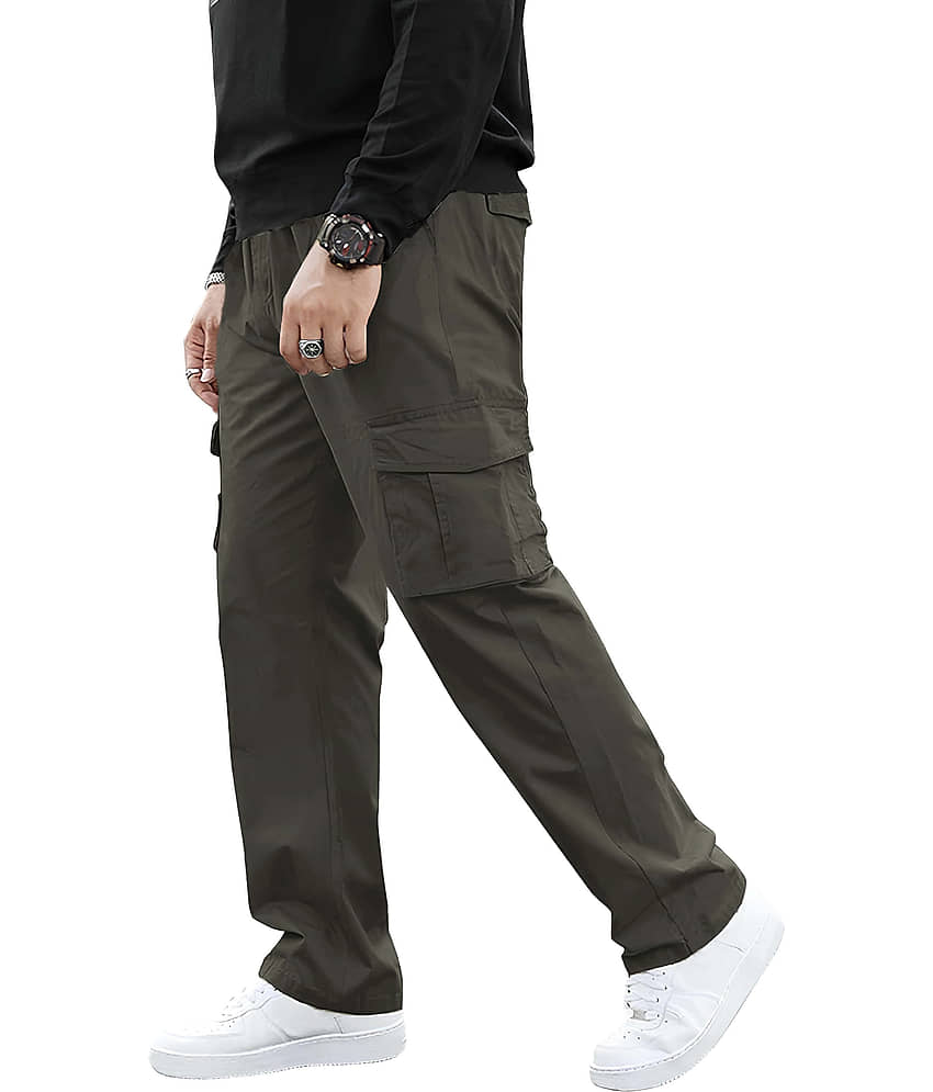 Reoutlook Grey Cotton Men's Trackpants ( Pack of 1 ) view 2