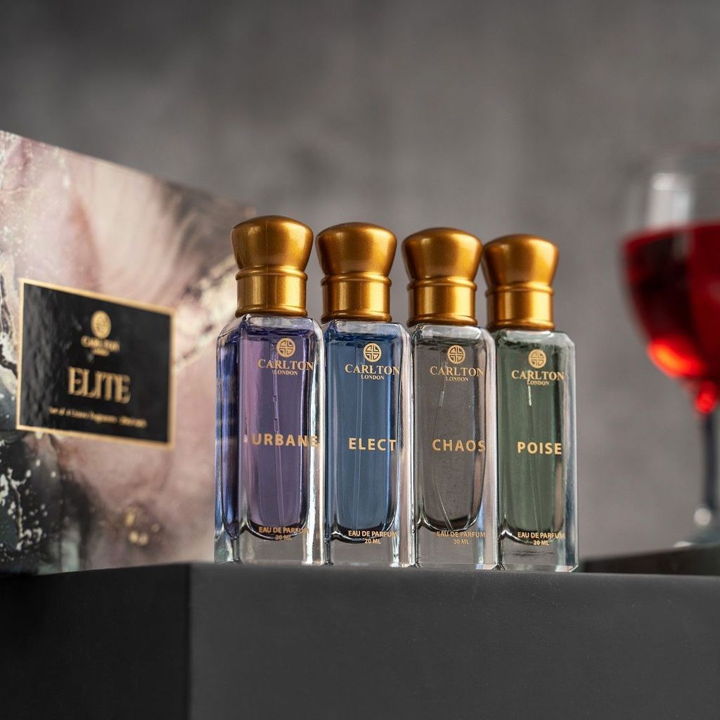 Carlton London Unisex ELITE Gift Set of 4 EDP Perfume - 20ml each view 2