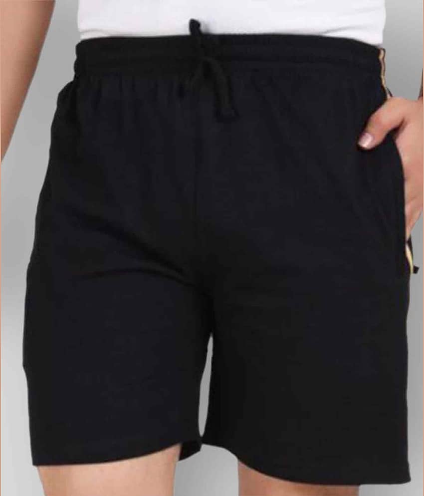 Neo Garments Black Shorts SINGLE MEN'S SHORTS BLACK (PLUS SIZES : M TO 7XL). view 2