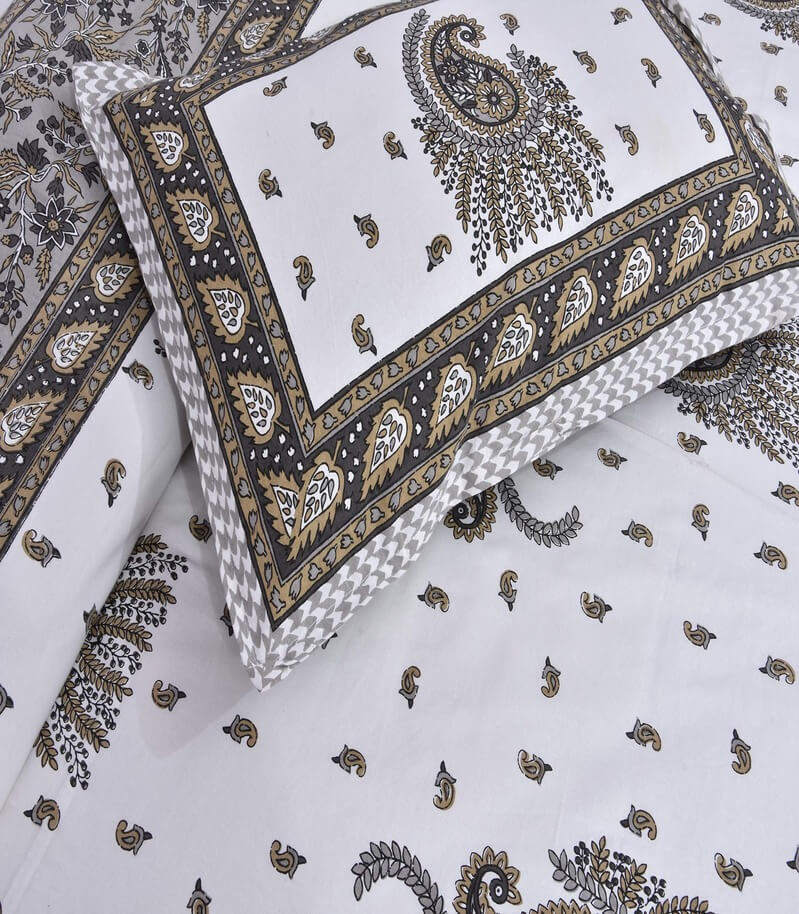 Paisley Pattern Cotton Bedsheet Set view 2