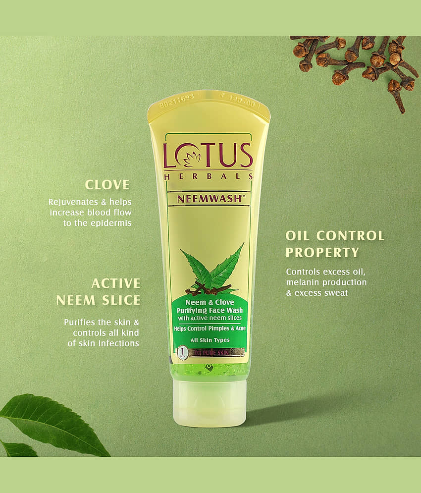 Lotus Herbals Neemwash Face Wash 150g (Pack of 1) view 2