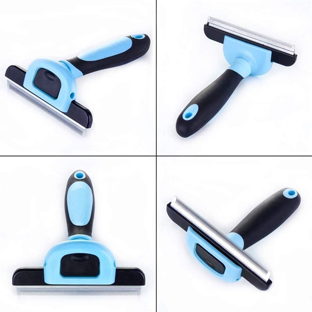 Q D Pet Grooming Brush for Shedding Deshedding Tool Mats & Tangles Removing Shedding Blade for Dog & Cat, Dog, Donkey, Cat, Rabbit, Pony, Horse, Monkey view 2
