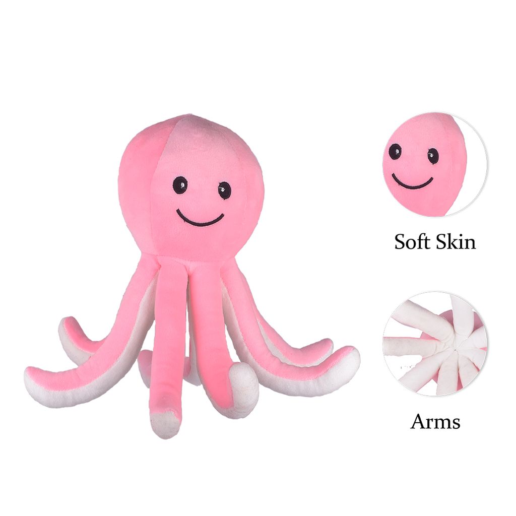 Octopus Soft Toys | Octopus Plush Toy (Grey) | Octopus Stuffed Animal | Stuffed Octopus Toy | Octopus Cuddly Toy | Kids Soft Toys | Children's Toys view 2