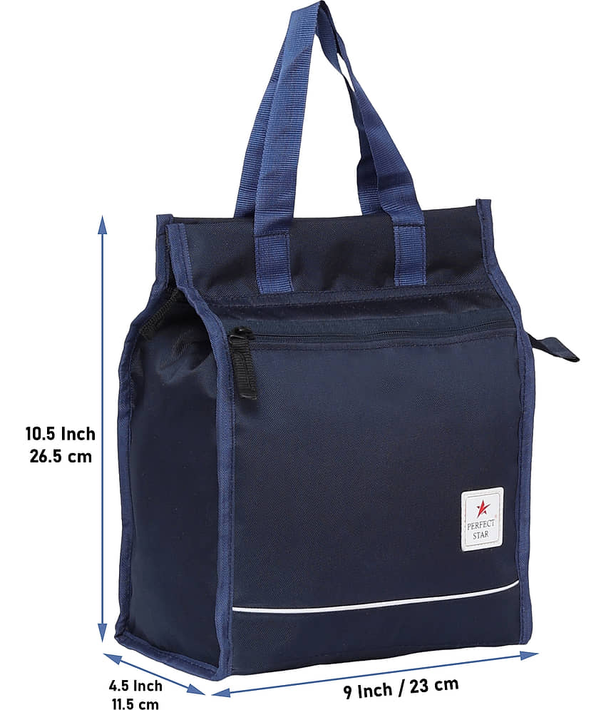 Perfect Star Navy Blue Polyester Lunch Bag Pack of 1 view 2