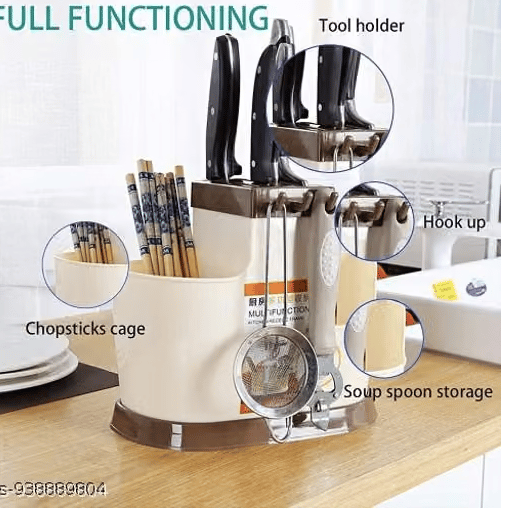 360° Cutlery Holder with Knife Block view 2
