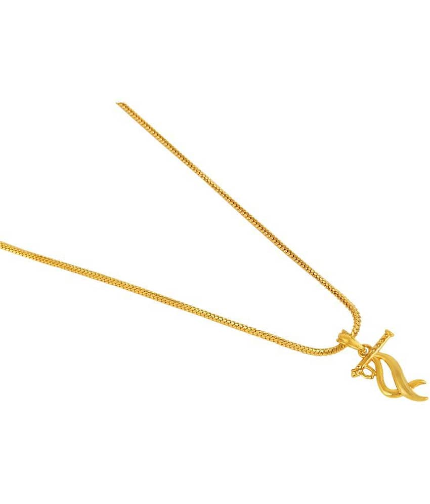 AKLINA Gold Religious Pendant With Chain ( Pack of 1 ) view 2
