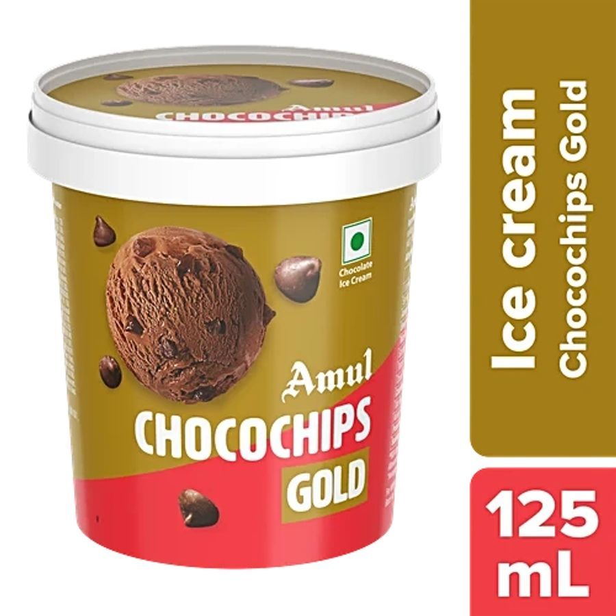 Amul Gold Chocochips Chocolate Ice Cream, 125 ml - 125 mL - One unit