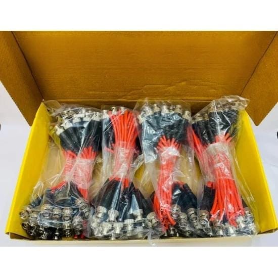 BNC Connector With Copper Cable 200 Pcs Pack Premium Brass Connector view 2